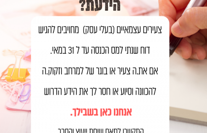 ליווי כלכלי, גם בדרך לדוח השנתי.