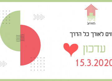 מקוונים : עדכון על פעילות העמותה עקב משבר הקורונה